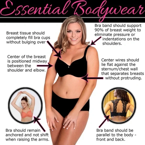 Essential Bodywear original Abbie Bra in Buff 40C - Picture 9 of 9